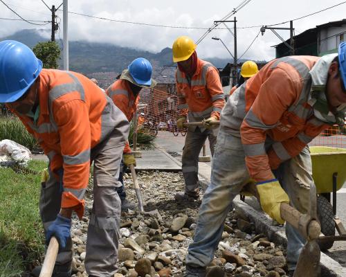 FotografoFoto Alcaldía de Medellín:Con un nuevo frente de obra avanza la ampliación 
de Carabobo Norte. 
